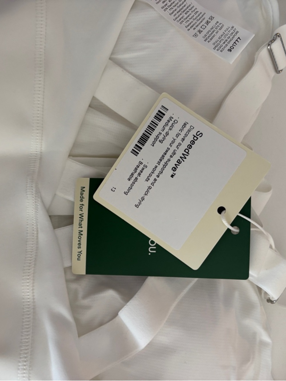 HALARA White Padded Sports Bra - Picture 7 of 7